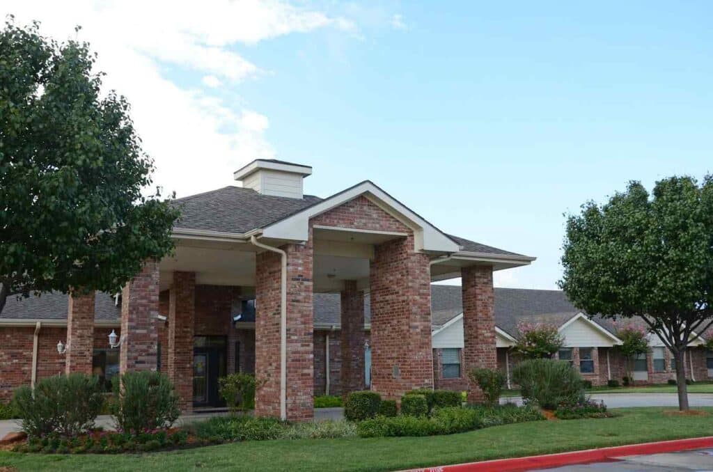 Entry of Vista Ridge Nursing & Rehabilitation Center in Lewisville, TX